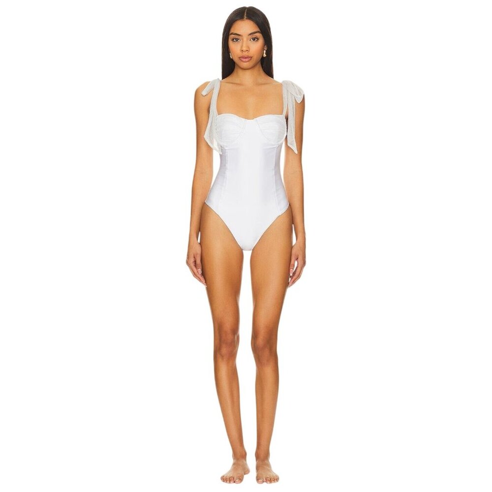 Beach Riot White One Piece Swimsuit